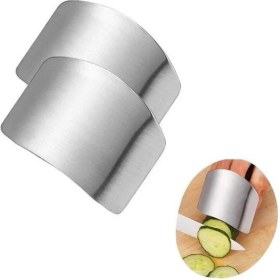 Resim N&M Store 2li Metal Parmak Koruyucu Hızlı ve Güvenli Kesme Paslanmaz Çelik Koruyucu Aparat 