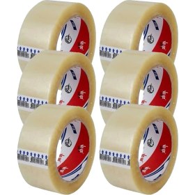 Resim Ve-Ge Bant Şeffaf Koli Bandı / 45 mm x 100 Metre / 6'lı 5 Paket - 30 Rulo 