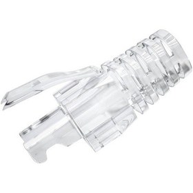 Resim 100 Adet - Rj45 Cat5e Cat6 Cat6a Boots Konnektör Şeffaf Jack Koruma Kılıfı 