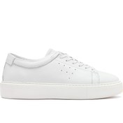 Resim Derimod Erkek Beyaz Bağcıklı Kalın Tabanlı Deri Sneaker 25SFD7001FT 