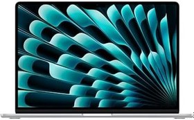 Resim Apple M5 çipli 15 inç MacBook Air Laptop: 15.3 inç Liquid Retina Ekran, 10 CPU, 10 GPU, 16GB Birleşik Bellek, 512 GB SSD Depolama, 12 MP Center Stage Kamera, Touch ID; Gümüş Rengi 