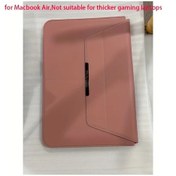 Resim Motion003 13-14 İnç Pembe Deri Laptop Kılıfı Taşıma Standı Macbook Uyumlu Air İçin Portatif Diğer 