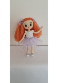 Resim Amigurumi Turuncu Saçlı Kız Oyuncak 