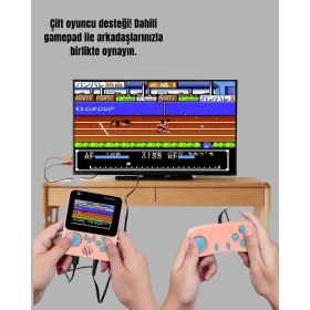 Resim 666 Oyunlu Retro Game Console - Tv ve Çift Gamepad Desteği - Lisinya 