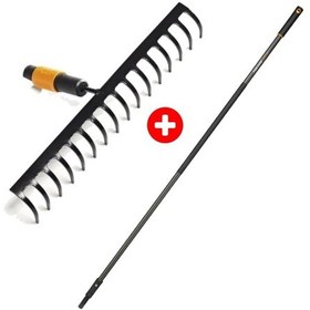 Resim Fiskars 135512 Quikfit Toprak Tırmığı + Grafit Sap 156 Cm 