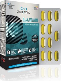 Resim Zade Vital D3 K2 Vit Blister 30 Kapsül 