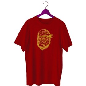Resim Bluu Swag Sporcu T-Shirt Bisiklet Yaka (528819360) Bordo 