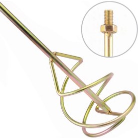 Resim Badem10 Eltos BK354 Profesyonel Alçı Boya Karıştırıcı Mikser Ø120 600 mm 