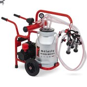 Resim Melasty Junior İkili Keçi Süt Sağma Makinesi Alüminyum Güğüm - Kauçuk Memelik Junior Yağlı Pompa 