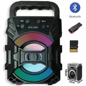 Resim Daxom Dx-1057 Fm Radyolu Mini Taşınabilir Müzik Çalar Kutusu Bluetooth'lu Ses Bombası 