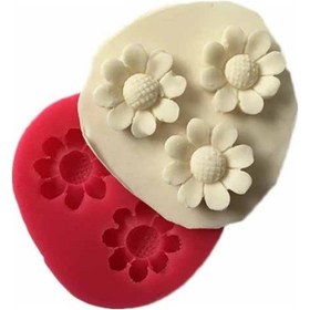 Resim Üçlü Papatya Silikon Kalıp 