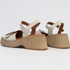 Resim Pierre Cardin Pc-7209- 3807 Bej-kadın Dolgu Topuk Sandalet Ayakkabı 001 