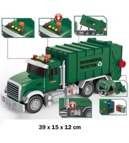 Resim Farbu Oyuncak Pilli Işıklı Sesli Amerikan Tipi Oyuncak Çöp Kamyonu 