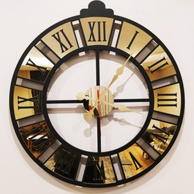 Resim Dekoratif Aynalı Duvar Saati 8C-90x90 cm 