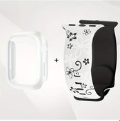 Resim Sunshine022 2 Adet Kadın Su Geçirmez Ayarlanabilir Spor Bileklik Ve Pc Kılıf, 40-46mm Akıllı Saat Aksesuarı Mixed Color 3 