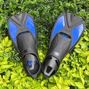 Resim Erkekler ve Kadınlar için Profesyonel Serbest Dalış Yüzgeçleri Çifti - Kısa Bıçak Hafif PP/TPE Eğitim Yüzgeçleri Ergonomik Tasarım, Beyaz/Mavi Vurgular - Her Seviyeye Uygun Unisex Yetişkin Dalış & Yüzme Yüzgeçleri (14+) 