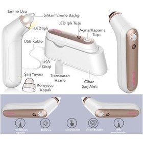 Resim Saubern NA6153 Nasal Elektronik Burun Aspiratörü - Şarjlı Burun Vakum Makinesi 