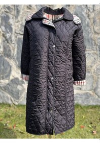 Resim Baharlık Kapitone Mont Siyah Büyük Beden 105cm Çok Renkli 