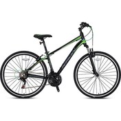 Resim Kron Tx75 21 Vites 18 Kadro H.disc (MAT SİYAH-FÜME YEŞİL) 