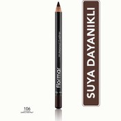 Resim Flormar Suya Dayanıklı ve Yoğun Pigmentli Mat Göz Kalemi 106 Dark Chestnut 
