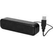 Resim Mini Hoparlör USB Powered Laptop Soundbar Subwoofer Office Müzik Çalar 