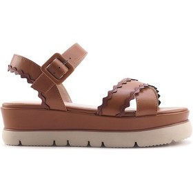 Resim İnci Lexley 4fx Kahverengi Kadın Kalın Taban Sandalet Kahverengi 