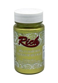 Resim Rich Multi Surface Titanium 90 Cc Beyaz Altın Metalik Boya 2518 