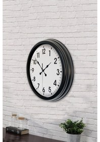 Resim Zentime 40 Cm Siyah Şık Duvar Saati Diğer 