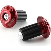 Resim Willowhaven Kırmızı 2'li İki Renkli Motosiklet Alüminyum Tutamak Tıkacı - Evrensel Kaymaz 