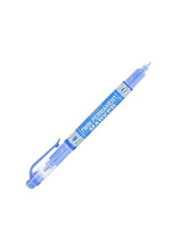 Resim Twin Permanent Marker Çift Uçlu Asetat Kalemi Mavi Renkli 