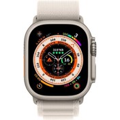 Resim Apple Watch Ultra GPS + Cellular 49mm Titanyum Kasa ve Yıldız Işığı-Alpine Akıllı Saat 