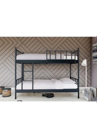 Resim Metalia Gm 126 Ayrilabilir Çiftli Ranza Siyah 90x190 