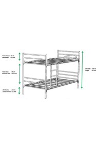 Resim Mobilya Dükkanım Linda Telli Ranza 90x190 ARM051 