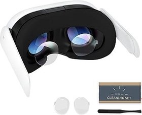 Resim HiBloks Silicone Lens Protection Film for Meta Quest 3 Accessories, Dust Proof Cover for Oculus Quest 3,Upgraded Protects Lens from Sunlight, Scratches and Dust, Avoid Air Bubbles 