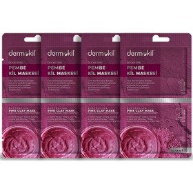 Resim Dermokil Etkili Pembe Kil Maskesi 4'lü 
