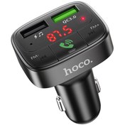 Resim Polham Bluetooth V5.0 LED Ekranlı FM Transmitter Araç Kiti, 2x USB 1x Micro SD Girişli FM Transmitter 2x USB 1x Micro SD Girişli FM Transmitter