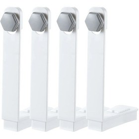 Resim Kısa 4 Adet Üçgenler Çarşaf Yatak Tutucu Raptiye Kavrama Klipleri Askı Askıları Ev Uygun Yatak Çarşafı Tutucu Klipler 