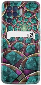 Resim Kılıfland Oppo Reno 5 Lite Kılıf, Silikon, Kartvizitli Kartlıklı, Desenli, Siyah 