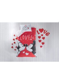 Resim Taç Disney Minnie Mickey Lovely Tek Kişilik Nevresim Takımı (530583880) 