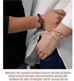 Resim Totwoo Mesafe Bilekliği - Akıllı Dokunmatik Sevgililer Bilekliği 