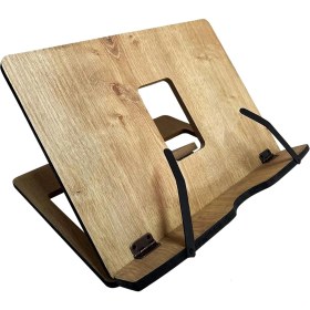 Resim Mena Rise Axolotl Ayarlanabilir Kitap Okuma Standı, Tablet Standı (Meşe) (Safir) 