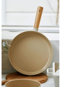 Resim Neoflam Fika Dikdörtgen Alüminyum Tava 30 Cm Bej Bej 