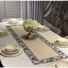 Resim Keten Pamira Desen Runner 40x140 Cm Çok Renkli 