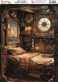 Resim Pirinç Dekopaj Kağıdı 30x42cm Pt-1932 Klasik Güverte 