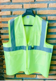 Resim ModaCanel Motorsiklet Ripstop Kumaş Su Itici Özellikte Reflektif Yelek Reflektörlü Cepli Birinci Sınıf Kumaş 