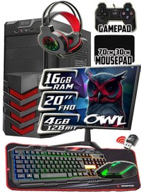 Resim Warbox Owl X5650 16 GB 256 GB SSD + 250 GB HDD R7240 4 GB 20" W10P Masaüstü Bilgisayar 