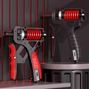 Resim El Kuvvetlendirici, Ayarlanabilir Parmak Genişletici 5-165Kg, ABS Malzeme, Şarj Edilmemiş, Kaymaz Sayacı, Kol, Bilek, Parmak Eğitimi İçin - Kırmızı & Siyah 