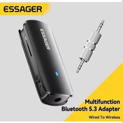 Resim Bt09 Bluetooth 5.3 Araç Kiti Çok Fonsiyonlu 3.5mm Ses Aux Jack 