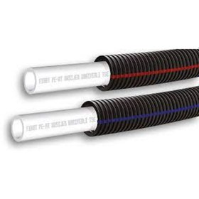 Resim Vesbo Pprc Spiral Kılıflı Pex Boru Kırmızı 1 Mt Fiyatıdır (topu 80 Mt ) Dir 