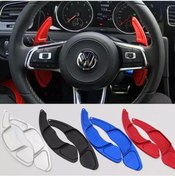 Resim Golf 7 R Direksiyon F1 Kulakçık Paddle Shifter Vites-Kırmızı 